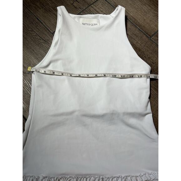 Smith & Quinn The Avalon Top w/ Ruffle Detail White Athletic Tank Top Women’s S - Picture 4 of 6